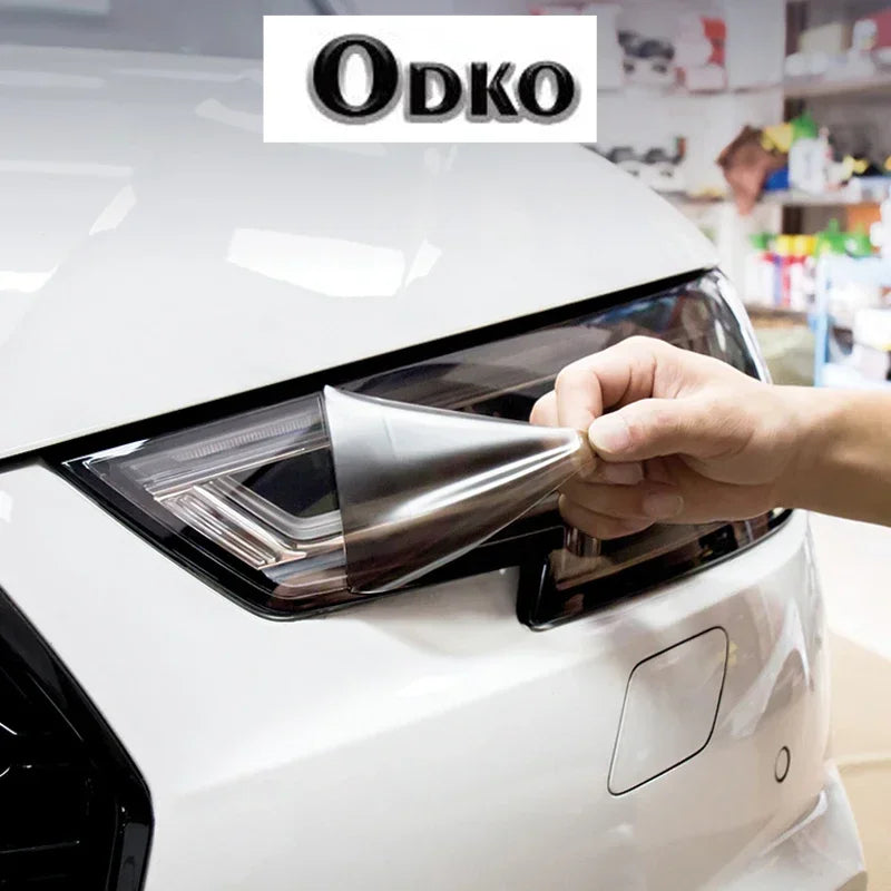 Blackout Headlight Film For Audi